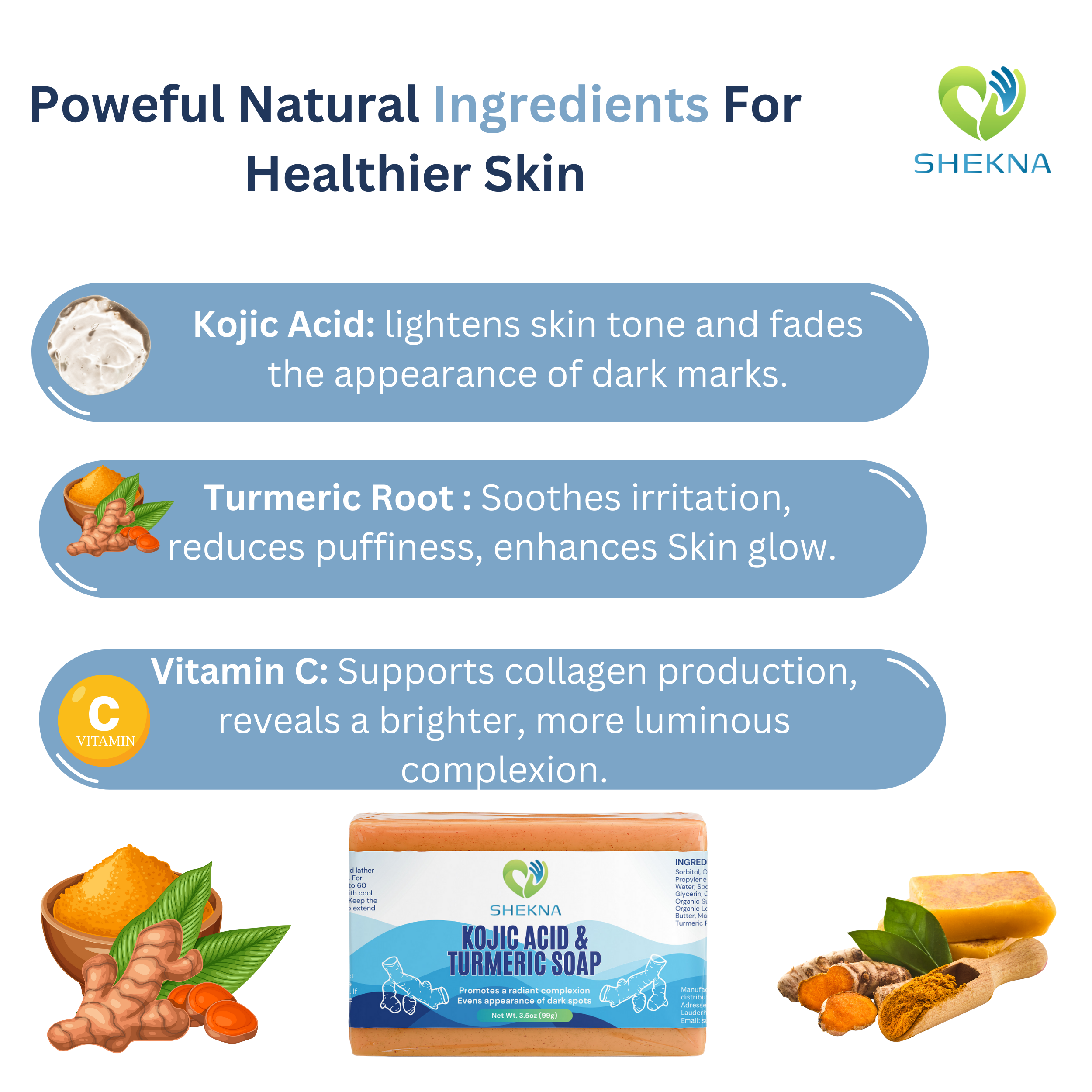 Kojic Acid & Turmeric Soap